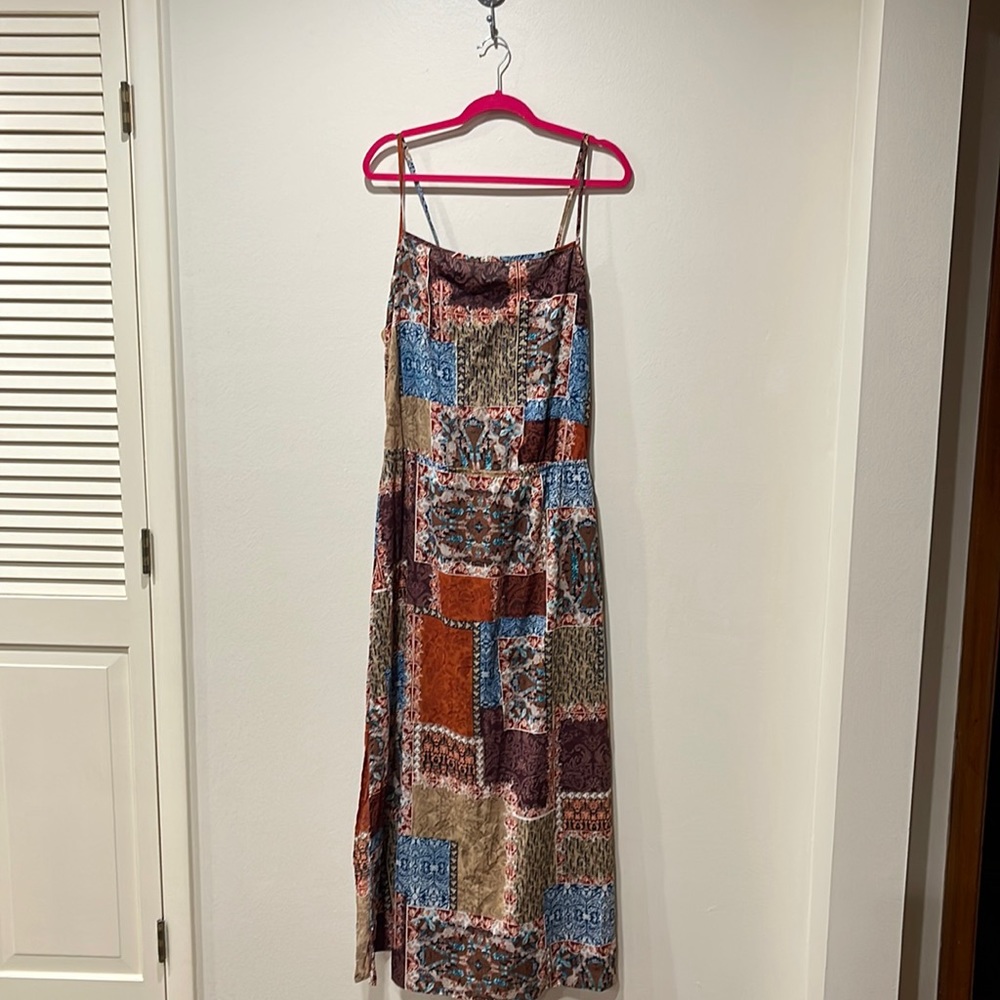 Earthbound silk bohemian dress